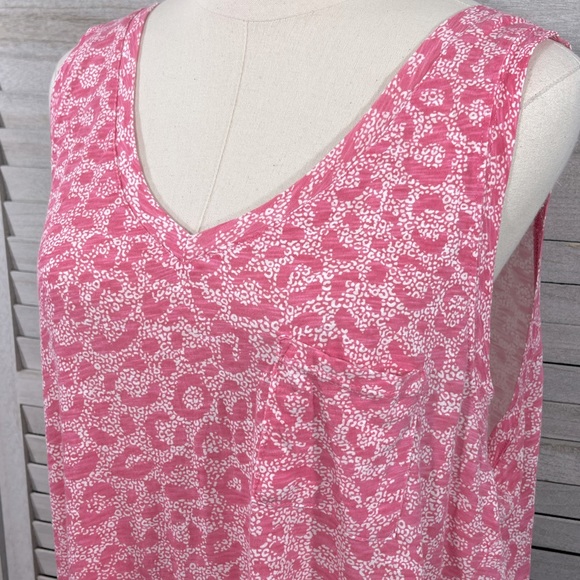 TORRID Classic Fit 100% Cotton Tank Top Pink Cheetah Print-1X - Picture 2 of 3